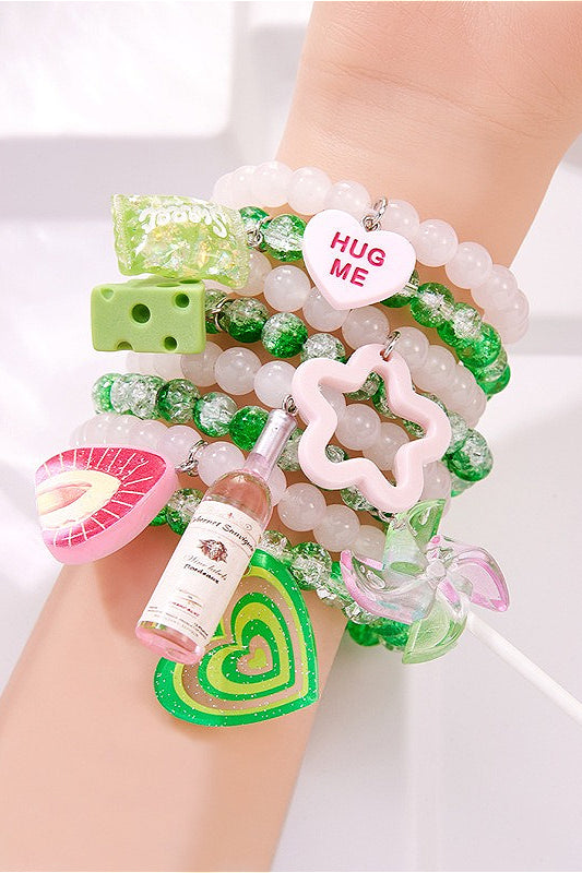 Trendy Vibrant Colored Beaded Bracelet Secondary image