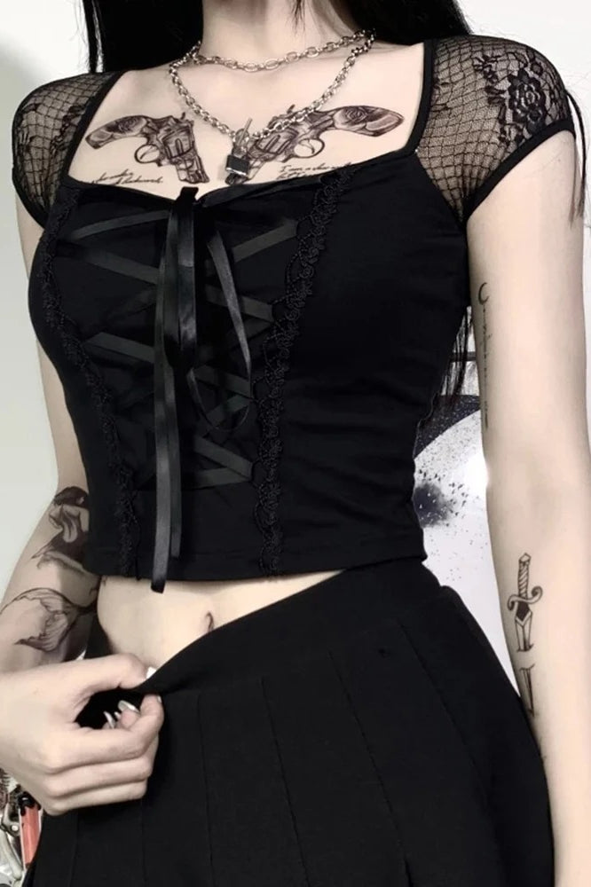 Sexy Gothic Lace T-Shirt Main image