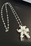 Vintage Multi-layer Stacked Pearl Lily Necklace