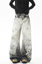 Mottled Gradient Wide Leg Pants