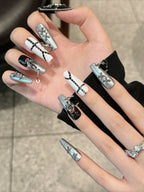 Metallic Punk Press On Nails