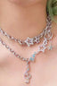 Y2K Punk Chic Star Multi Layer Rhinestone Necklace