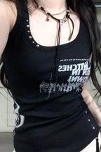 Punk Rock Studded Inner Tank Top