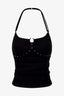 Rivet Backless Halter Top