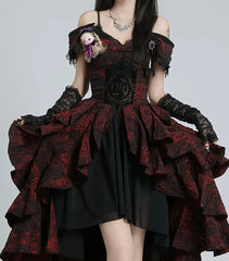 Fluffy Sleeve Princess Midi Dress