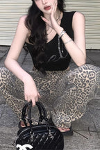 Y2K Letter Rhinestone One Shoulder Camis
