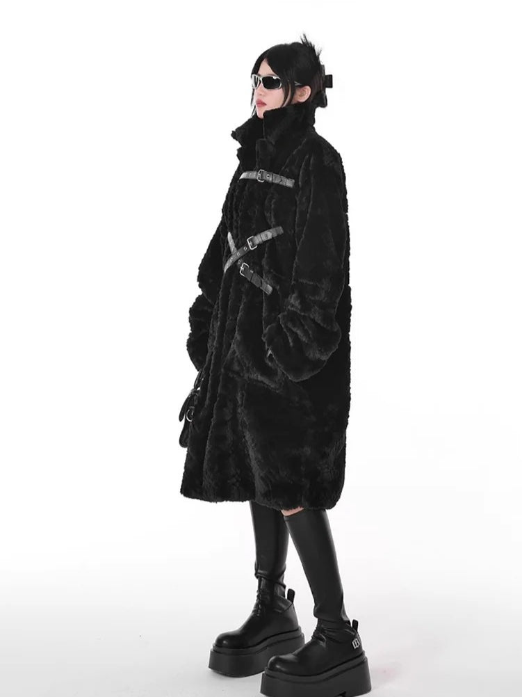 Thick Soft Fuzzy Fur Long Coat Main image