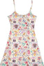 Y2K Puppy Print Vintage Sweet Slip Mini Dress