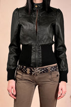 Stand Collar Fitted Zip Jackets