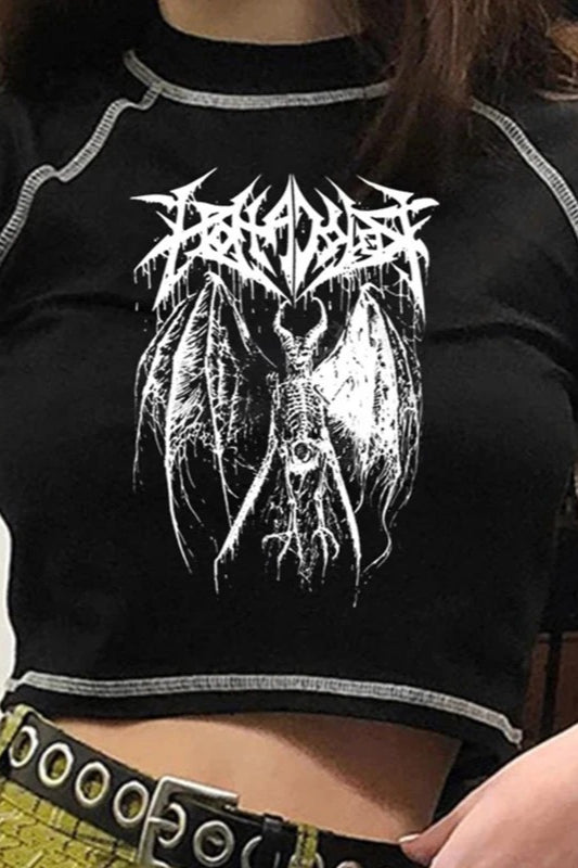Punk Demon Graphic T-Shirt Secondary image