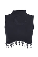 Moon Chain High Neck Crop Top