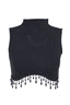 Moon Chain High Neck Crop Top