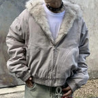 Plush Lined Oversized Jacket