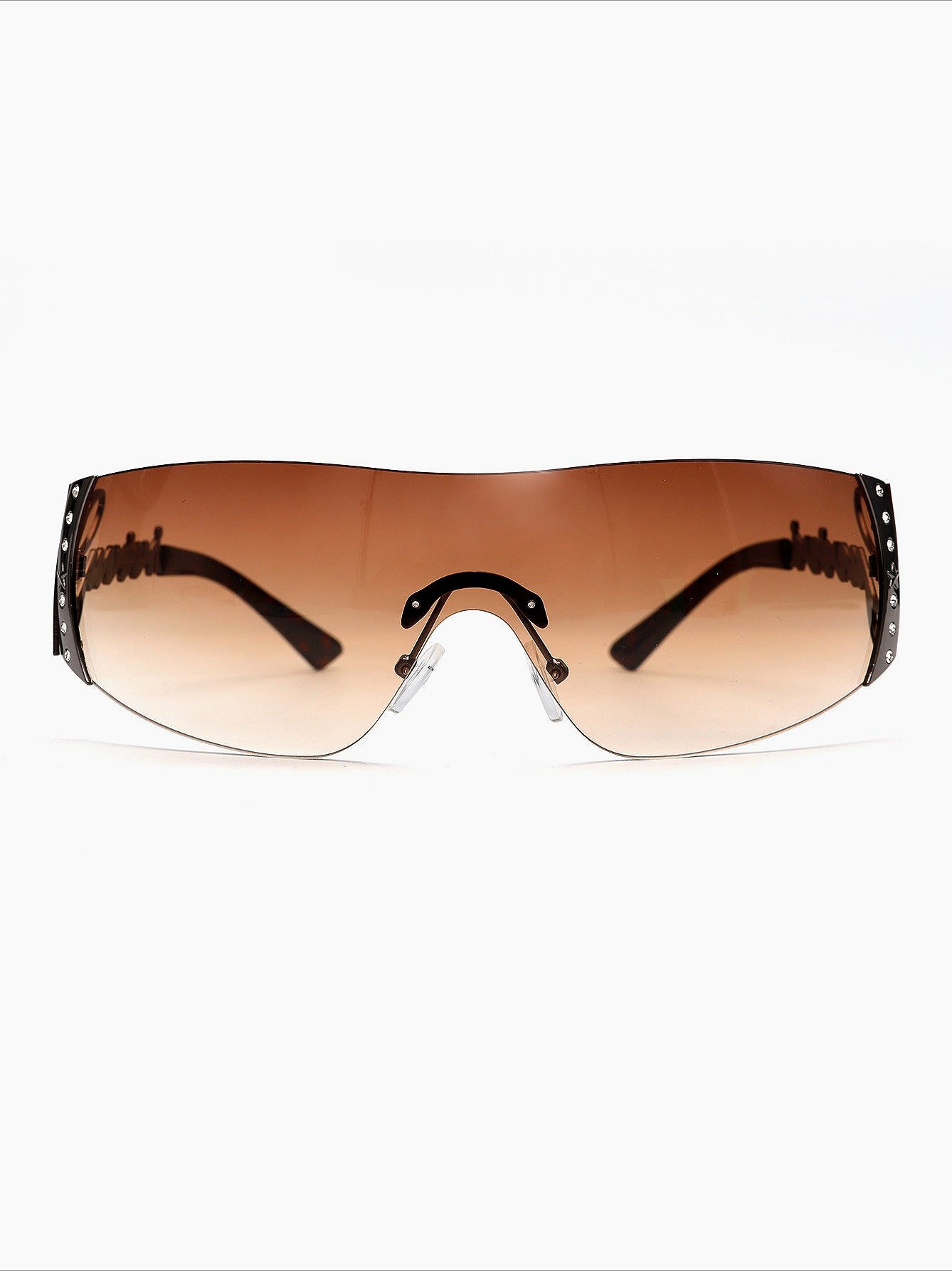 Metal Rhinestone Y2K Glasses