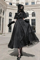 Lolita Vintage Runaway Princess Waist Cinching Maxi Dress