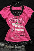 Vintage Hot Girl Print Millennium T-Shirt