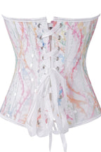 Sheer Sequin Strapless Boned Corset