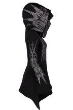 Wing Graphic Pointed Hem Hoodies