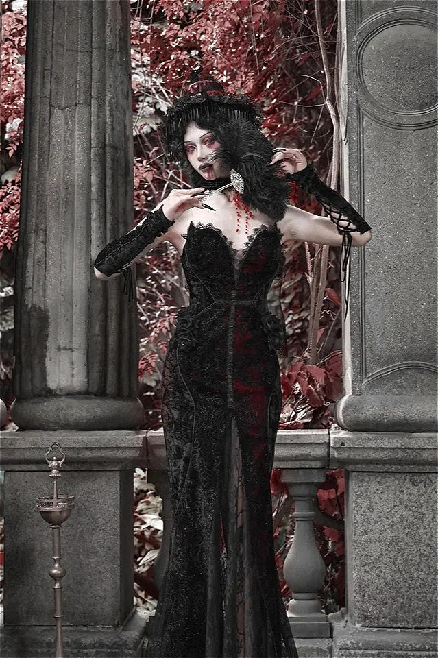 Halloween Gothic Vampire Dress Main image