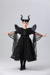 Maleficent Style Kid Halloween Costume