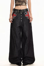 Flag Panel Button Front Pants