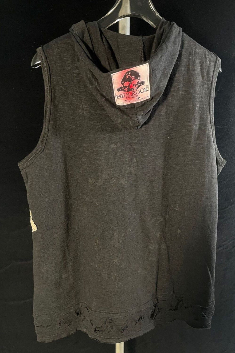 Skull Print Hooded Tank Top Secondary image