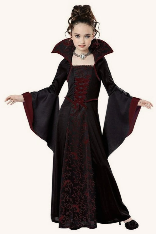 Lace Up Witch Dress Kid Halloween Costume Main image