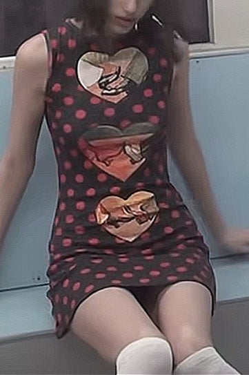 Polka Dot Vintage Slim Fit Sleeveless Mini Dress