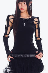 Y2K Gothic Print T-Shirt