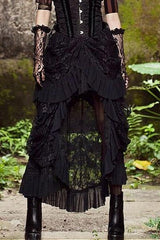 Gothic Banquet Lace Midi Dress