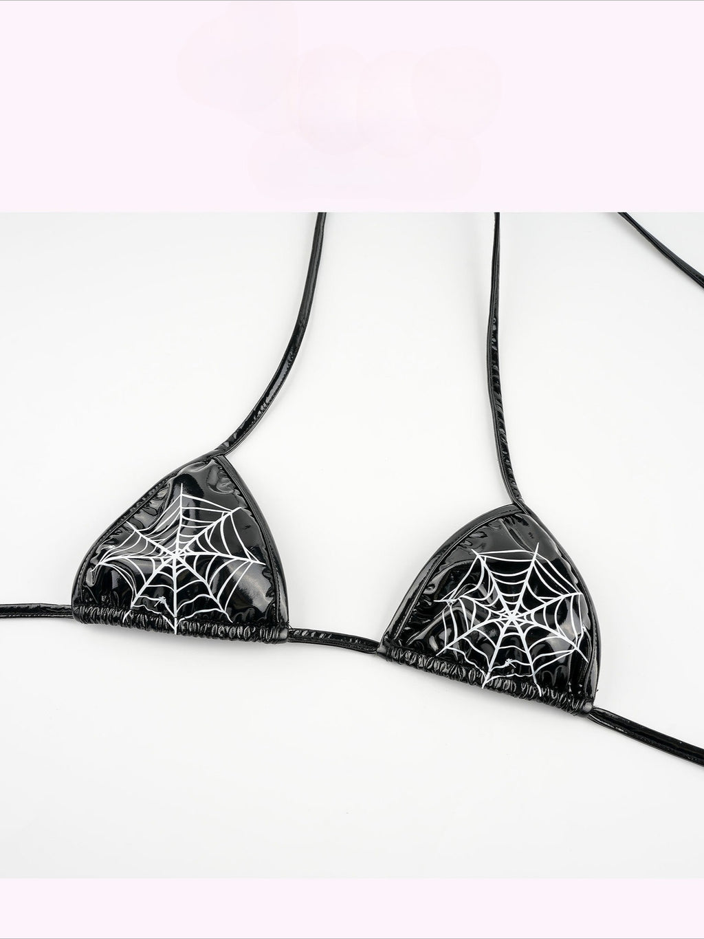 Leather Spider Print Cami Swimwear