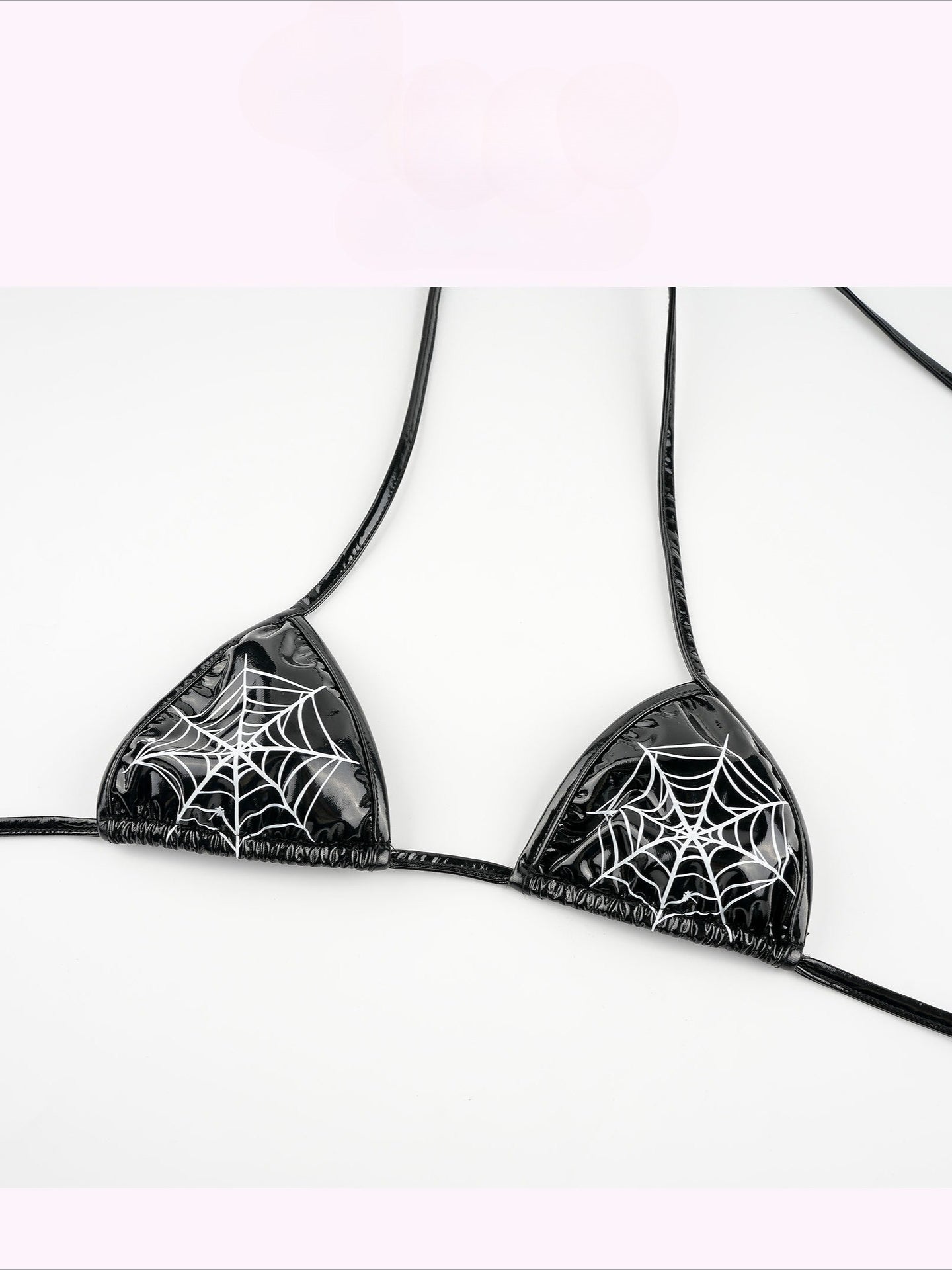 Leather Spider Print Cami Swimwear
