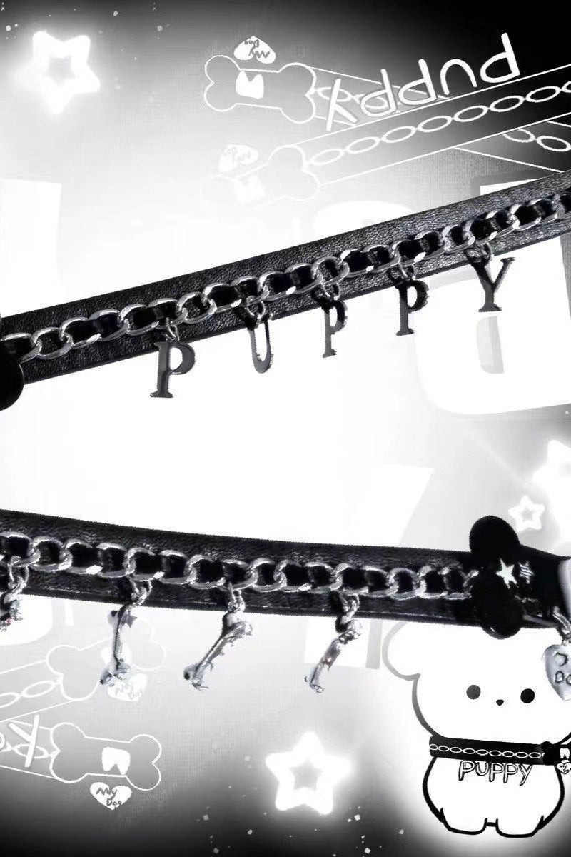Punk Puppy Chain Dark Gothic Bracelet Secondary image