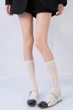 Lolita Y2K Hollow Out Lace Mid Calf Crew Socks