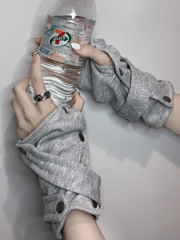 Trendy Harajuku Punk Half-finger Gloves Main image
