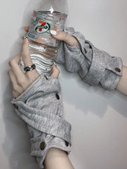 Trendy Harajuku Punk Half-finger Gloves