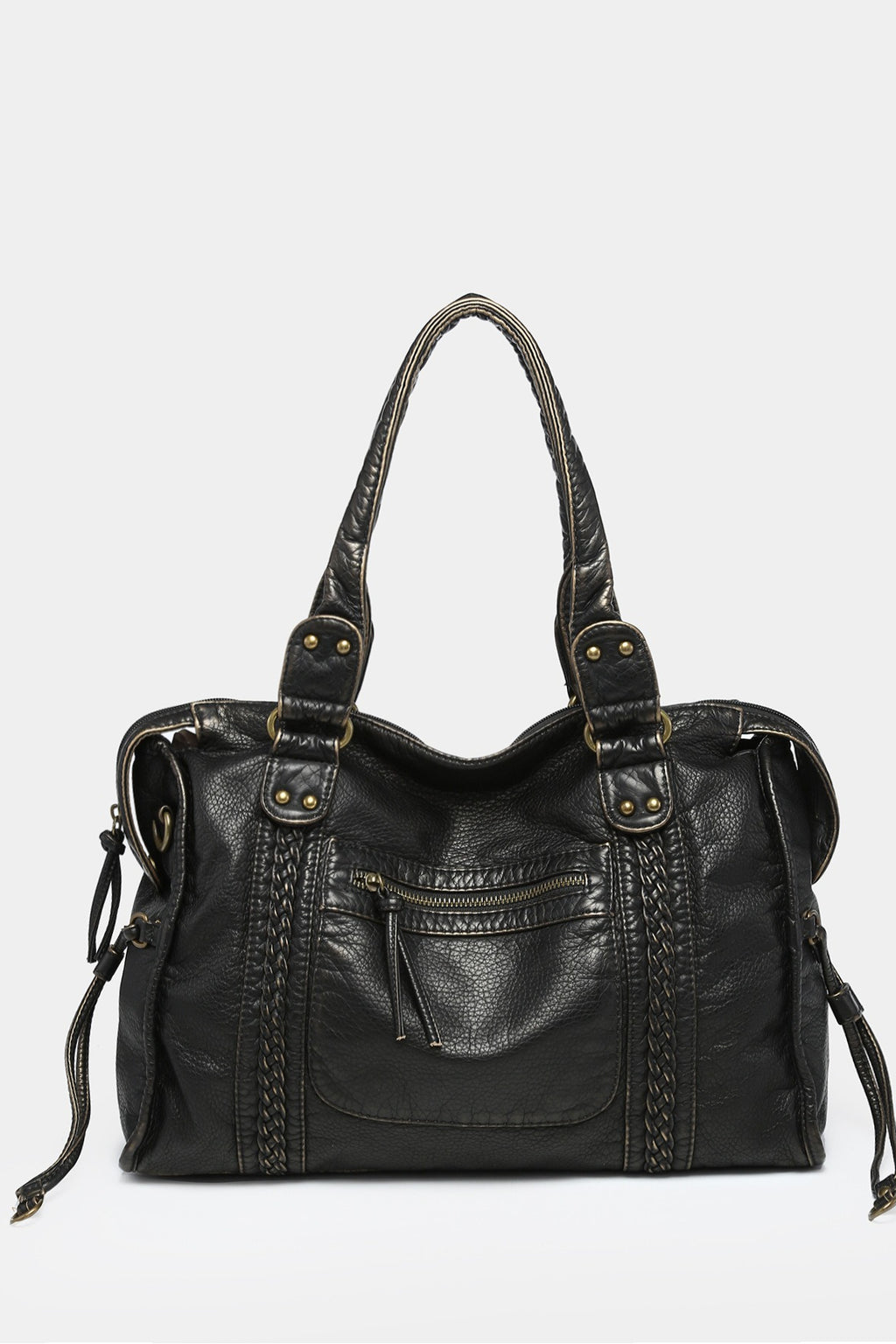 Y2K Wasteland Heavy Distressed Motorcycle Bag