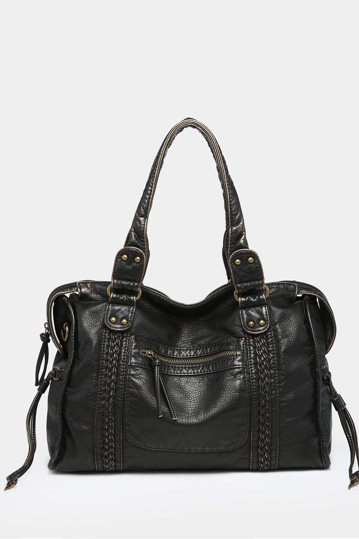 Y2K Wasteland Heavy Distressed Motorcycle Bag