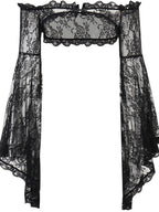 Lace Splice Sheer Long Sleeve Coat
