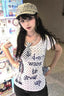 Grunge Cotton Regular Shoulder Short T-shirt