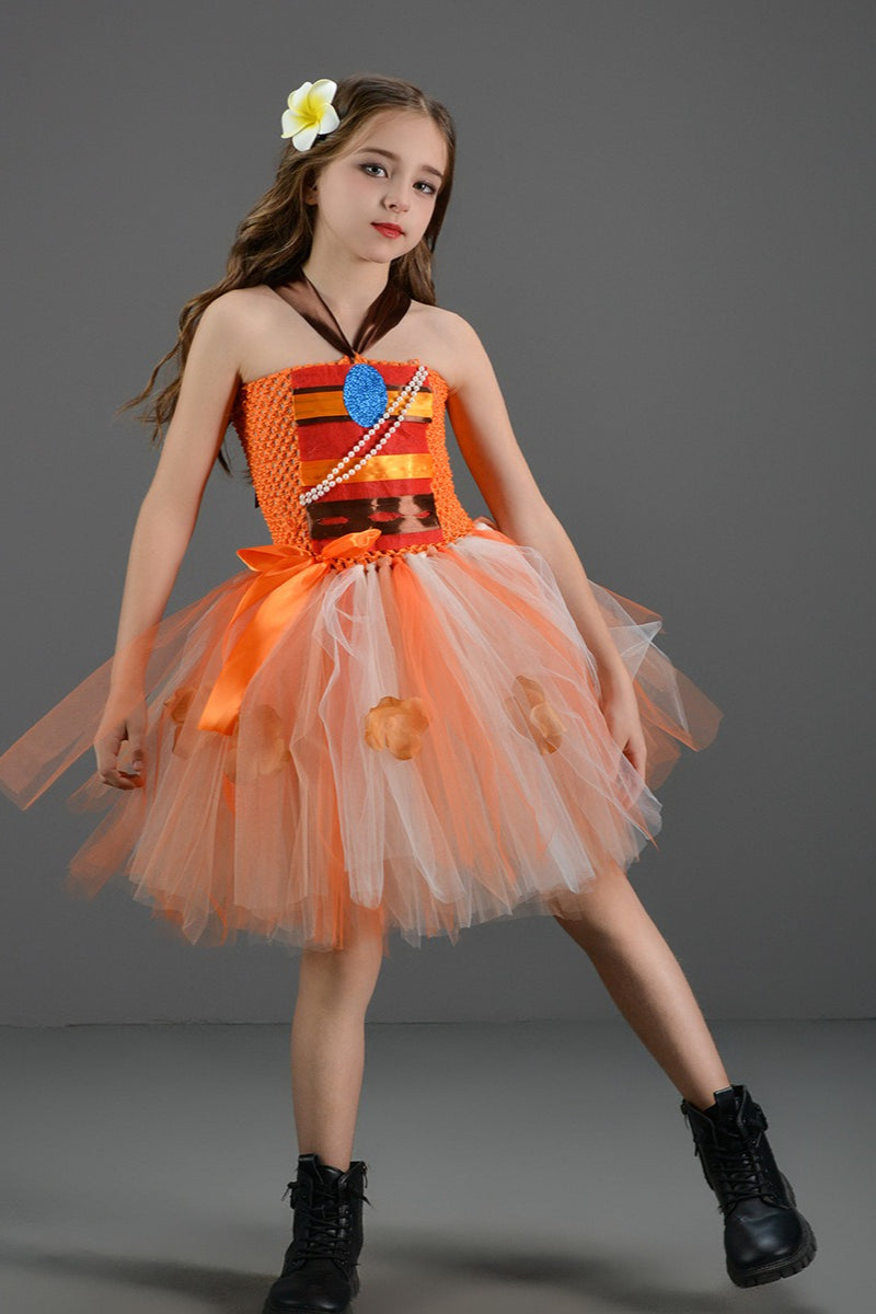 Island Princess Dress Kid Halloween Costume Main image