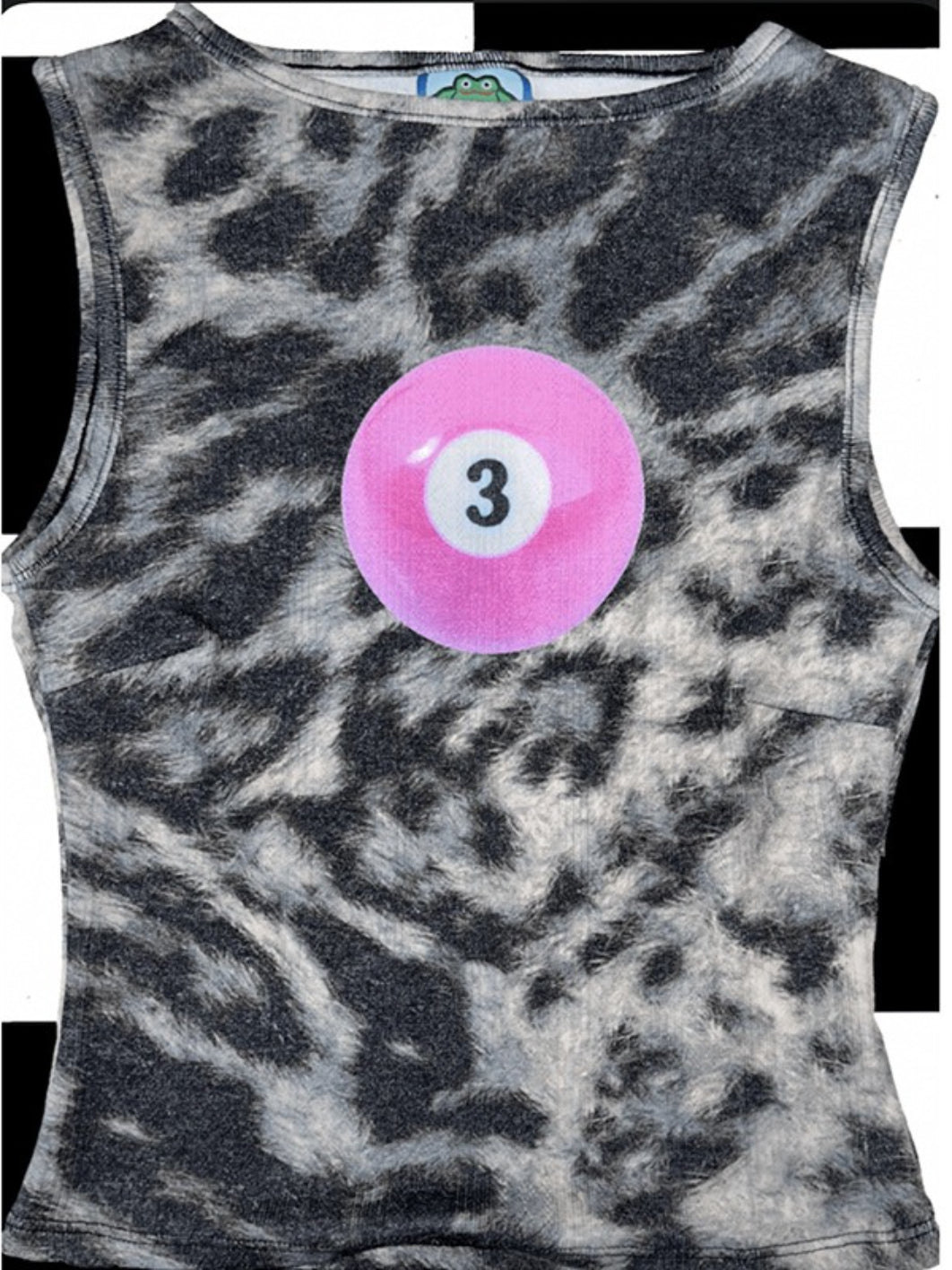 Y2K Leopard Print Billiard Ball Tank Top
