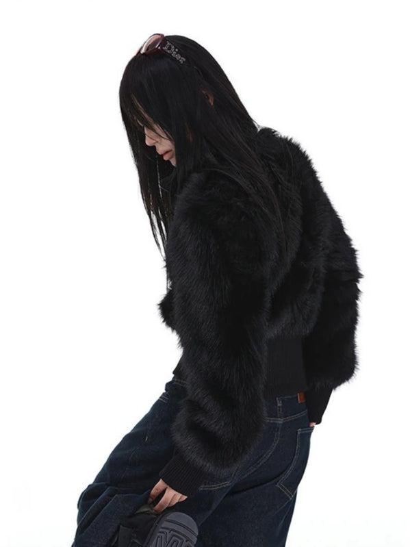 Soft Thick Pile Furry Jacket