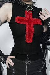 Gothic Cross Dark Style Sexy Tank Top
