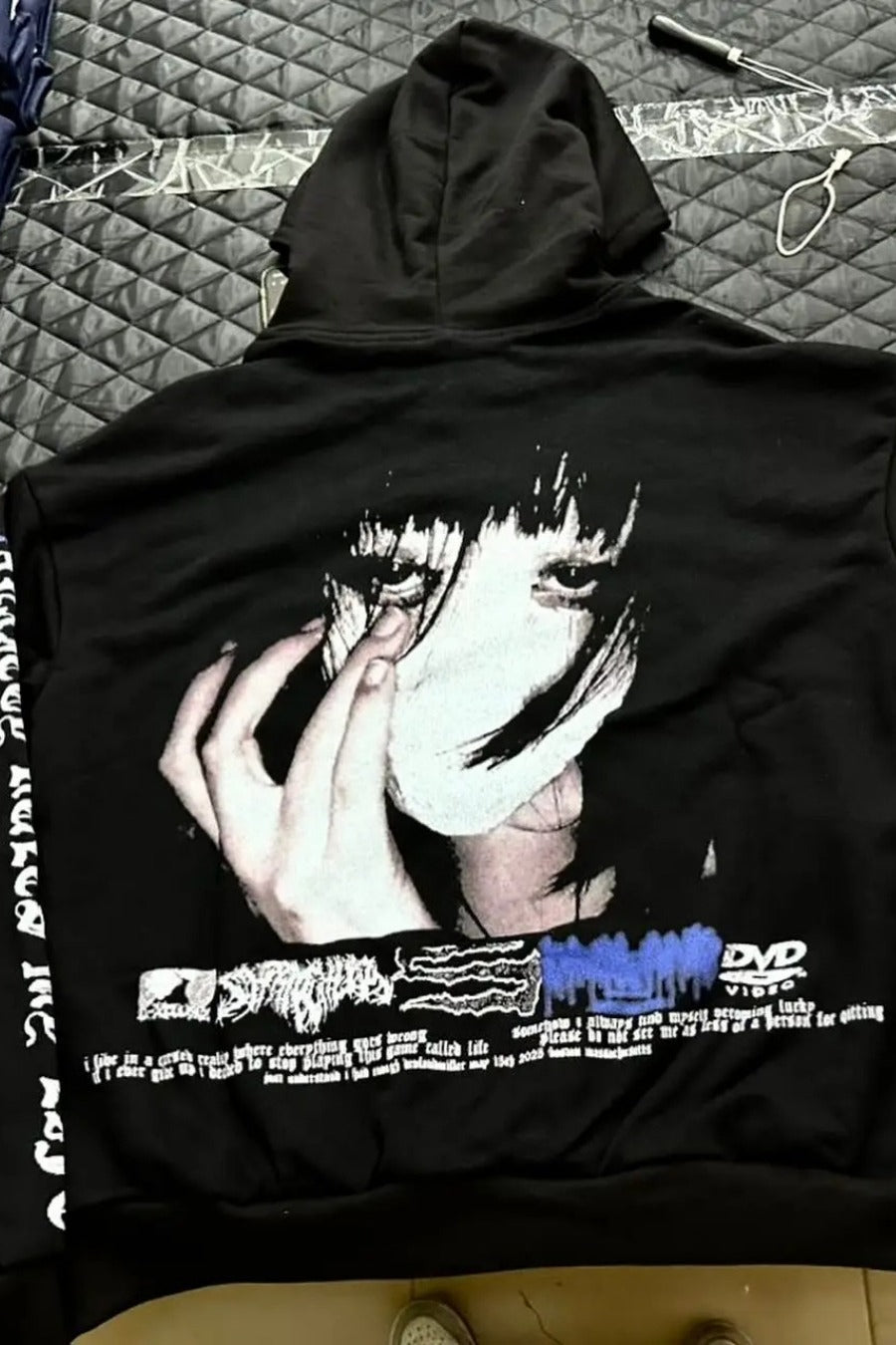 Y2K Harajuku Gothic Oversized Hoodie Secondary image