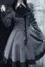Dark Sweet Lolita Striped Mini Dress
