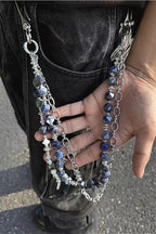 Metal Gem Pendant Waist Chain