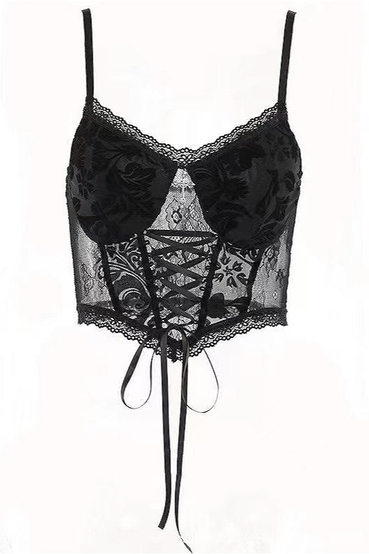 Gothic Style Fierce Crop Top