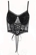 Gothic Style Fierce Crop Top