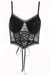 Gothic Style Fierce Crop Top